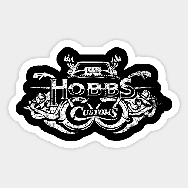 Hobbs Customs Sticker by MindsparkCreative